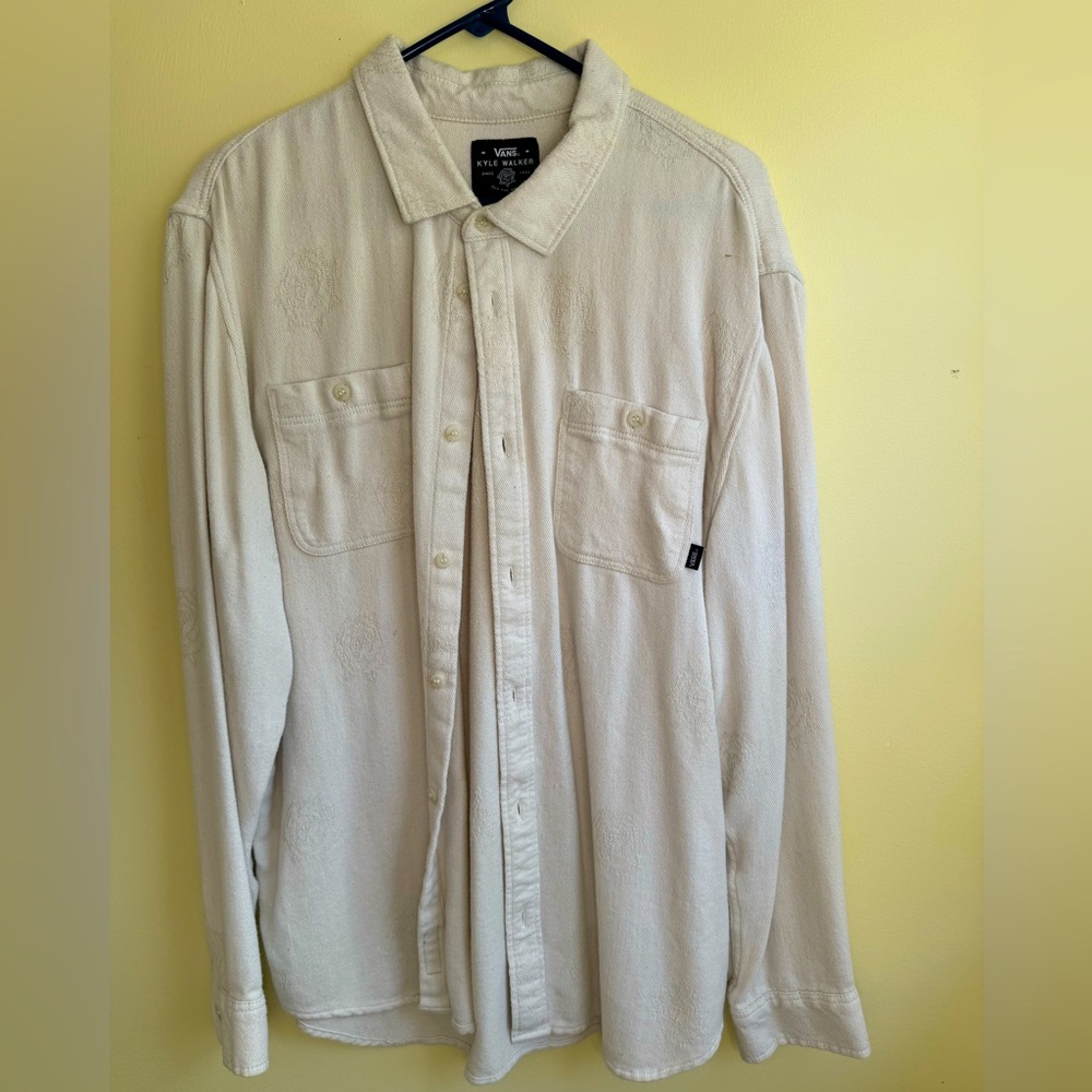 Vans L/S button up, rose embroidering